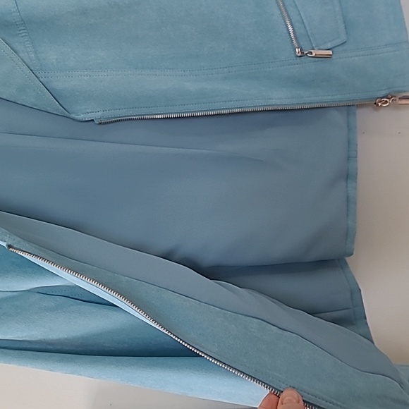 NWOT Conrad C Faux Seude Caribbean Blue Jacket - Picture 13 of 16